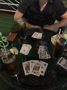 Cards game in Doris Cruise